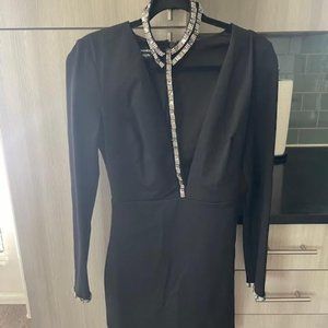 Black Choker BEBE dress